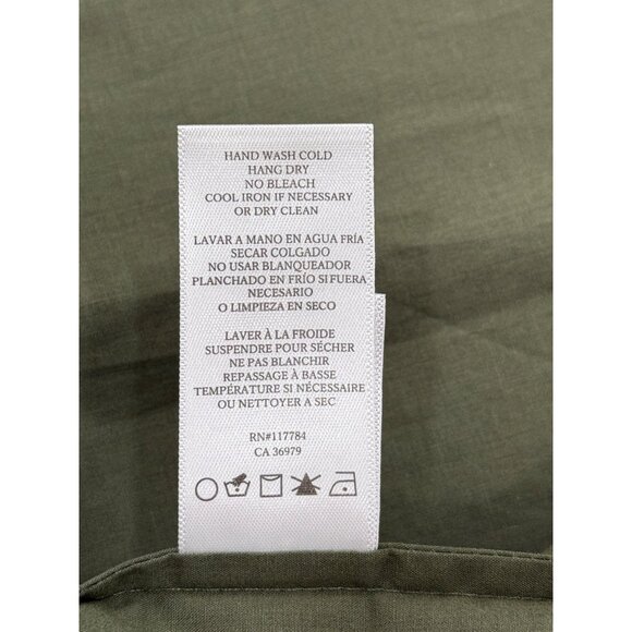 Rails Olive Green Tiered Maxi Dress Cinched-Waist & Long Sleeves Womens XS NEW - Picture 8 of 8